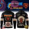 Chicago Bears Native American Heritage Month Custom Name Hoodie, Viral 3D Graphic Tee Chicago Bears Native American Heritage Month Custom Name Hoodie