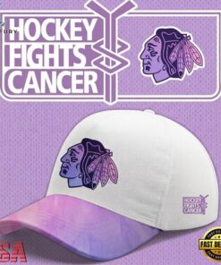 Chicago Blackhawks Hockey Fights Cancer Limited Edition 2026 Cap.jfif, Fashion Baseball Cap Chicago Blackhawks Hockey Fights Cancer Limited Edition 2026 Cap Jfif