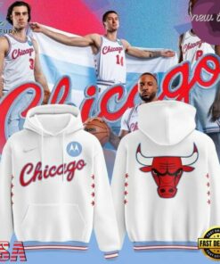 Chicago Bulls City Edition 2026 White Hoodie, Viral 3D Graphic Tee Chicago Bulls City Edition 2026 White Hoodie