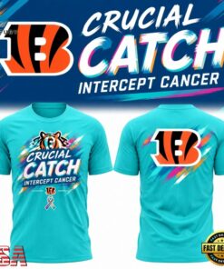 Cincinnati Bengals 2026 NFL Crucial Catch Blue T Shirt, Viral 3D Graphic Tee Cincinnati Bengals 2026 Nfl Crucial Catch Blue T Shirt