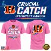 Cincinnati Bengals 2026 NFL Crucial Catch Pink T Shirt, Viral 3D Graphic Tee Cincinnati Bengals 2026 Nfl Crucial Catch Pink T Shirt