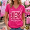 Cincinnati Bengals 2026 NFL Tackle Breast Cancer V neck T Shirt, NFL Team V Neck Tee Cincinnati Bengals 2026 Nfl Tackle Breast Cancer V Neck T Shirt