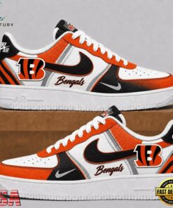Cincinnati Bengals 2026 NFL Team Air Force 1 Shoes Sneakers, NFL Fan AF1 Shoes Cincinnati Bengals 2026 Nfl Team Air Force 1 Shoes Sneakers