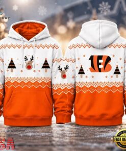 Cincinnati Bengals NFL Christmas Game Day Hoodie Shirt, Sports Fans 3D Shirt Cincinnati Bengals Nfl Christmas Game Day Hoodie Shirt