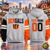 Cincinnati Bengals NFL Two Tone Colorblock Varsity Hoodie, Sports Fans 3D Shirt Cincinnati Bengals Nfl Two Tone Colorblock Varsity Hoodie
