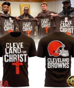 Cleveland Browns For Christ 2026 T Shirt, Viral 3D Graphic Tee Cleveland Browns For Christ 2026 T Shirt