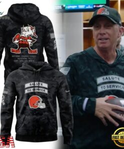Cleveland Browns Salute to Service Sideline 2026 Hoodie, Viral 3D Graphic Tee Cleveland Browns Salute TO Service Sideline 2026 Hoodie