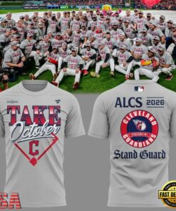 Cleveland Guardians Stand Guard ALCS Bound Postseason 2026 T Shirt, Viral 3D Graphic Tee Cleveland Guardians Stand Guard Alcs Bound Postseason 2026 T Shirt