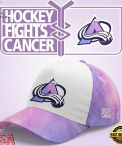 Colorado Avalanche Hockey Fights Cancer Limited Edition 2026 Cap.jfif, Fashion Baseball Cap Colorado Avalanche Hockey Fights Cancer Limited Edition 2026 Cap Jfif