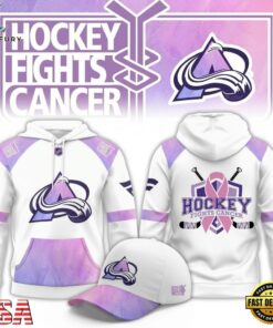 Colorado Avalanche Hockey Fights Cancer Limited Edition 2026 Hoodie.jfif, Viral 3D Graphic Tee Colorado Avalanche Hockey Fights Cancer Limited Edition 2026 Hoodie Jfif