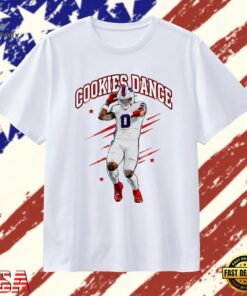 Curtis Samuel number 0 Buffalo Bills cookies dance NFL football T Shirt, Trendy 2D Print Shirt Curtis Samuel Number 0 Buffalo Bills Cookies Dance Nfl Football T Shirt