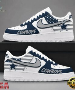 Dallas Cowboys NFL American Flag Football Team Limited Air Force 1 Shoes Sneakers, NFL Fan AF1 Shoes Dallas Cowboys Nfl American Flag Football Team Limited Air Force 1 Shoes Sneakers