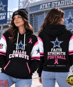 Dallas Cowboys NFL Breast Cancer Awareness Hoodie, Faith Strength Football 3D Shirt, Sports Fans 3D Shirt Dallas Cowboys Nfl Breast Cancer Awareness Hoodie Faith Strength Football 3D Shirt