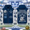 Dallas Cowboys NFL Gridiron Heritage Zip Hoodie, Sports Fans 3D Shirt Dallas Cowboys Nfl Gridiron Heritage Zip Hoodie