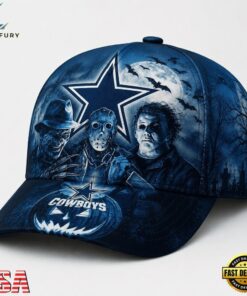 Dallas Cowboys NFL Horror Night Halloween 2026 Design Classic Cap, Football Limited Edition Cap Dallas Cowboys Nfl Horror Night Halloween 2026 Design Classic Cap