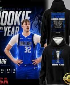 Dallas Mavericks Cooper Flagg 2025 26 Rookie Of The Year Hoodie, Viral 3D Graphic Tee Dallas Mavericks Cooper Flagg 2025 26 Rookie OF The Year Hoodie