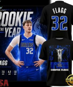 Dallas Mavericks Cooper Flagg 2025 26 Rookie Of The Year T Shirt, Viral 3D Graphic Tee Dallas Mavericks Cooper Flagg 2025 26 Rookie OF The Year T Shirt