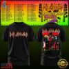 Def Leppard & Goo Goo Dolls Tour 2027 Graphic Black T Shirt, Trending Music 3D Tee Def Leppard Goo Goo Dolls Tour 2027 Graphic Black T Shirt