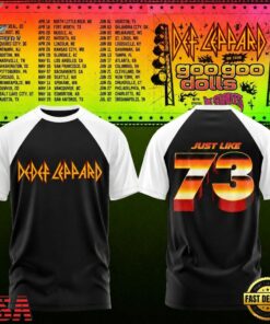 Def Leppard & Goo Goo Dolls Tour 2027 Limited Edition T Shirt, Trending Music 3D Tee Def Leppard Goo Goo Dolls Tour 2027 Limited Edition T Shirt