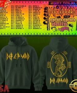 Def Leppard & Goo Goo Dolls Tour 2027 New Design Hoodie, Trending Music 3D Tee Def Leppard Goo Goo Dolls Tour 2027 New Design Hoodie