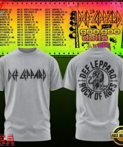 Def Leppard & Goo Goo Dolls Tour 2027 New Design T Shirt, Trending Music 3D Tee Def Leppard Goo Goo Dolls Tour 2027 New Design T Shirt