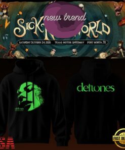 Deftones Sick New World Texas 2026 Limited Edition Hoodie, Trending Music 3D Tee Deftones Sick New World Texas 2026 Limited Edition Hoodie