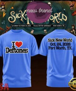 Deftones Sick New World Texas 2026 Special New 3D Shirt, Trending Music 3D Tee Deftones Sick New World Texas 2026 Special New 3D Shirt