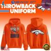 Denver Broncos 1977 Throwback Uniform Orange Hoodie, Viral 3D Graphic Tee Denver Broncos 1977 Throwback Uniform Orange Hoodie