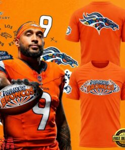 Denver Broncos Hispanic Heritage Month 2026 Graphic Orange T Shirt, Viral 3D Graphic Tee Denver Broncos Hispanic Heritage Month 2026 Graphic Orange T Shirt
