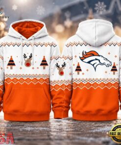 Denver Broncos NFL Christmas Game Day Hoodie Shirt, Sports Fans 3D Shirt Denver Broncos Nfl Christmas Game Day Hoodie Shirt
