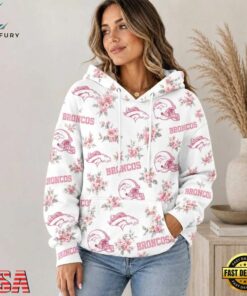 Denver Broncos NFL Pink Floral Team Pride Hoodie Shirt, Sports Fans 3D Shirt Denver Broncos Nfl Pink Floral Team Pride Hoodie Shirt