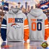 Denver Broncos NFL Two Tone Colorblock Varsity Hoodie, Sports Fans 3D Shirt Denver Broncos Nfl Two Tone Colorblock Varsity Hoodie