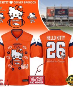 Denver Broncos NFL x Hello Kitty 2026 Football Jersey Shirt, Fashion Football Jersey Denver Broncos Nfl X Hello Kitty 2026 Football Jersey Shirt