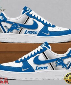 Detroit Lions 2026 NFL Team Air Force 1 Shoes Sneakers, NFL Fan AF1 Shoes Detroit Lions 2026 Nfl Team Air Force 1 Shoes Sneakers