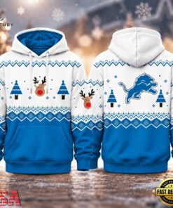 Detroit Lions NFL Christmas Game Day Hoodie Shirt, Sports Fans 3D Shirt Detroit Lions Nfl Christmas Game Day Hoodie Shirt
