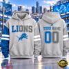 Detroit Lions NFL Two Tone Colorblock Varsity Hoodie, Sports Fans 3D Shirt Detroit Lions Nfl Two Tone Colorblock Varsity Hoodie