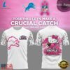 Detroit Lions x Hello Kitty Crucial Catch 2026 T Shirt, Viral 3D Graphic Tee Detroit Lions X Hello Kitty Crucial Catch 2026 T Shirt