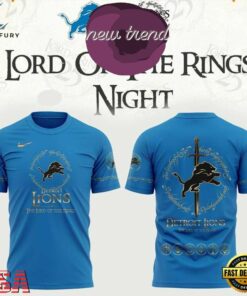 Detroit Lions x The Lord of the Rings 2026 3D Shirt, Viral 3D Graphic Tee Detroit Lions X The Lord OF The Rings 2026 3D Shirt