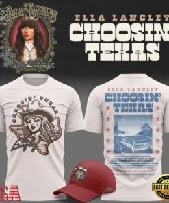 ELLA LANGLEY Choosin’ Texas The Dandelion Tour 2026 T Shirt, Trending Music 3D Tee Ella Langley Choosin Texas The Dandelion Tour 2026 T Shirt