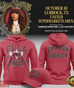 Ella Langley x Texas Tech Red Raiders 2026 Hoodie, Trending Music 3D Tee Ella Langley X Texas Tech Red Raiders 2026 Hoodie