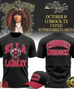 Ella Langley x Texas Tech Red Raiders 2026 Limited Edition T Shirt, Trending Music 3D Tee Ella Langley X Texas Tech Red Raiders 2026 Limited Edition T Shirt