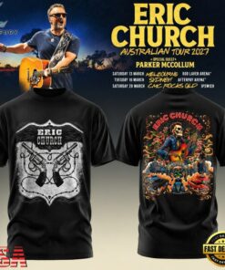Eric Church Australian Tour 2027 3D Shirt, Trending Music 3D Tee Eric Church Australian Tour 2027 3D Shirt
