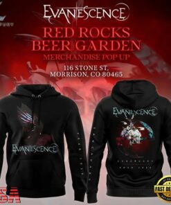 Evanescence Sanctuary Tour 2026 Hoodie, Trending Music 3D Tee Evanescence Sanctuary Tour 2026 Hoodie