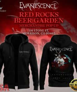 Evanescence Sanctuary Tour 2026 Zip Hoodie Shirt, Trending Music 3D Tee Evanescence Sanctuary Tour 2026 Zip Hoodie Shirt
