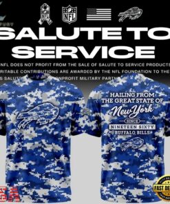 Exclusive Version Buffalo Bills Salute to Service T Shirt 2026, Viral 3D Graphic Tee Exclusive Version Buffalo Bills Salute TO Service T Shirt 2026
