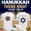 Florida Panthers Hanukkah Theme Night 2026 Limited Edition White 3D Shirt, Viral 3D Graphic Tee Florida Panthers Hanukkah Theme Night 2026 Limited Edition White 3D Shirt