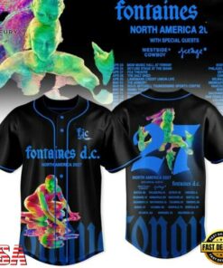 Fontaines D.C. North America 2027 Tour Baseball Jersey, Music Artist Baseball Jersey Fontaines D C North America 2027 Tour Baseball Jersey
