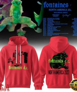 Fontaines D.C. North America 2027 Tour Graphic Hoodie, Trending Music 3D Tee Fontaines D C North America 2027 Tour Graphic Hoodie