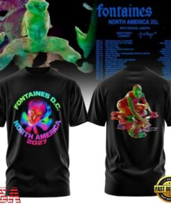 Fontaines D.C. North America 2027 Tour New Design 3D Shirt, Trending Music 3D Tee Fontaines D C North America 2027 Tour New Design 3D Shirt