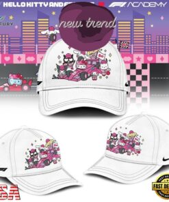 Formula 1 x Hello Kitty and Friends F1 Las Vegas 2026 Graphic Classic Cap, Fashion Baseball Cap Formula 1 X Hello Kitty And Friends F1 Las Vegas 2026 Graphic Classic Cap